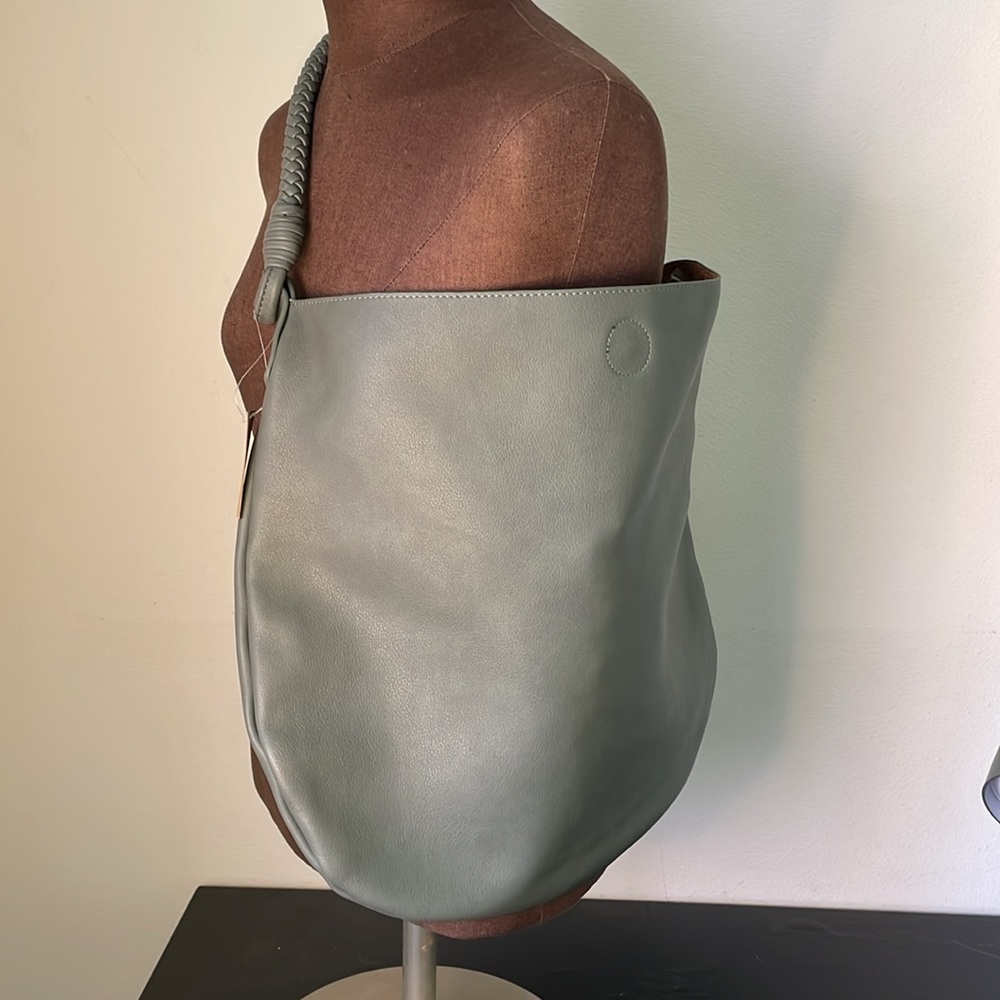 Anthropologie Leather Tote with Small Accesories Bag - Picture 7 of 8
